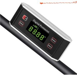 다기능 알루미늄 합금 디지털 레벨 박스 전자 각도 게이지 각도기 각도 파인더 마그네틱베이스가있는 베벨