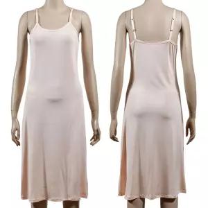국산 인견 롱슬립 원피스 천연섬유 실켓 어깨끈조절