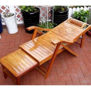 원목 선베드 접이식의자 안락의자 팬션 체어 정원 비치의자