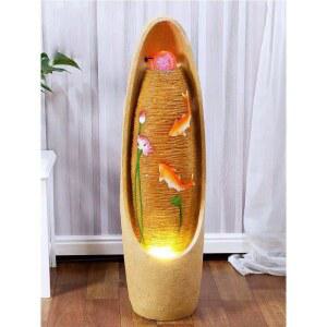 가정용 실내분수대 흐르는 물순환 폭포 안개발생기 LED 실내분수