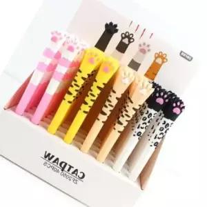 [문구/오피스] 냥이 중성펜 앞발 볼펜 귀여운 필기구 문구 캐릭터 40개세트