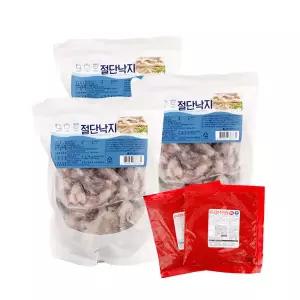 [동방유통] 손질 절단 낙지 1kgx3팩 (소스동봉)