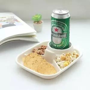 간식그릇 분할접시 분할그릇 접시 그릇