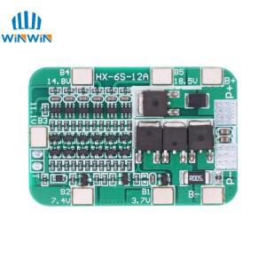 6팩 18650 리튬 이온 배터리 셀 모듈 DIY 키트 용 24V PCB BMS 보호