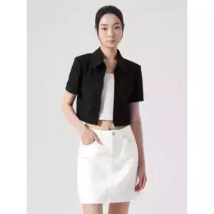 [매장정품] 8SECONDS 에잇세컨즈 반소매 집업 자켓재킷 블랙 (324411MY25)