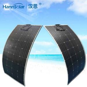 플렉시블 후렉시블 태양광 ETFE 단결정 화이트 판넬 차량지붕 210W