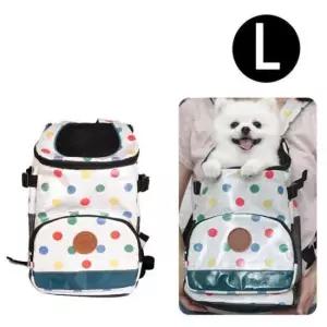 [반려] 패리스독 멀티도트 앞가방 그레이 L 강아지 이동가방