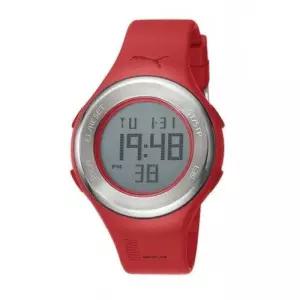 푸마 PUMA 본사정품 우레탄 밴드 전자시계 PU910981006 레드 424738