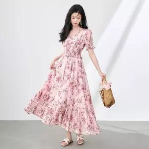 원피스 스커트 여사친 여름옷 은사 부드러운 프린트 쉬폰 예쁜 SPO마켓2