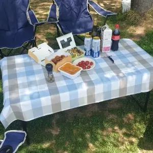 체크 테이블보 방수 4인용 방수 테이블보 pvc 믹스 책상보 식탁깔개