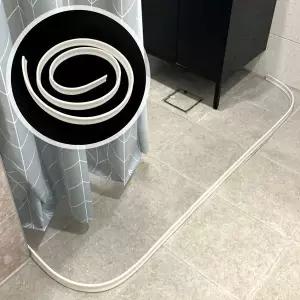 물막이 샤워 욕실 화장실 3cm x 1m 물막이 화이트 화장실물가림막