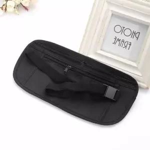 여행용 소매치기 방지 슬림 복대 검정