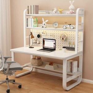 책상 철제 타공판 학생 테이블 공부 선반 전면 수납 타입