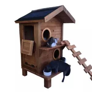 길고양이집 실외고양이집 야외캣타워 초대형 야외