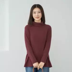 [마담4060]엄마옷 마담4060 골지니트폴라 데일리 여성 티셔츠-RTE2512056-