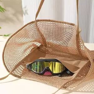 좋은 품질 그물망 인싸 메쉬가방 망사 여행 휴양지가