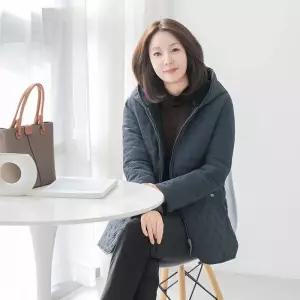 [마담4060]엄마옷 마담4060 삼각밍크기모패딩 데일리 여성 점퍼-RJP2511041-