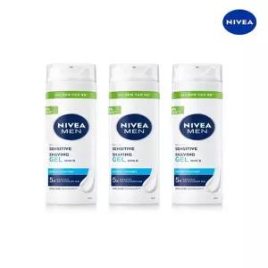 [니베아]니베아 맨 센서티브 쉐이빙 젤 200ml 3개