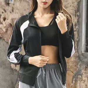 여자스포츠헬스집업요가복