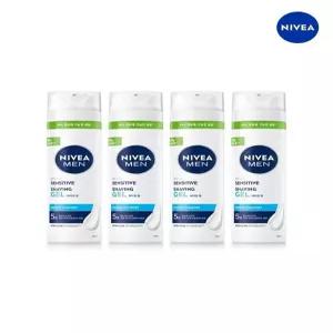 [니베아]니베아 맨 센서티브 쉐이빙 젤 200ml 4개