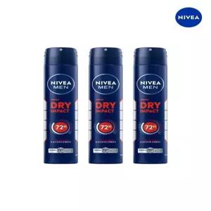 [니베아]니베아 맨 데오드란트 스프레이 드라이 임팩트 200ml 3개