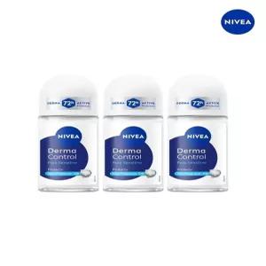 [니베아]니베아 데오드란트 롤온 더마 컨트롤 퓨어 센서티브 50ml 3개
