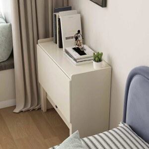 듀얼 폴딩 책상 수납함 폴딩책상 선반 확장형 코너