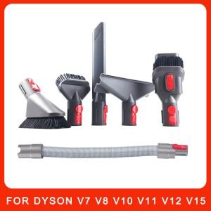 다이슨 호환 V7 V8 V10 V11 V12 V15 진공 청소기 매트리스 브러시 헤드 원형 소프트 부품 용 플랫 흡입 노