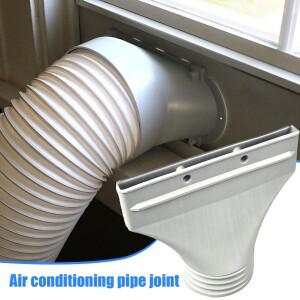 평평한 입구 배기 덕트 휴대용 이동식 에어컨 창 파이프 호스 인터페이스 커넥터 노즐