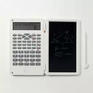 [문구/오피스] 전자메모보드계산기 클레버 전자 전자메모패드계산기 메모패드 공학용 계산기 폴딩 화이트