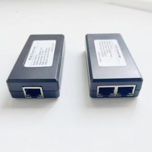 2포트 POE 리피터 10/100Mbps 1대2 PoE 익스텐더 IEEE802.3af/at 플러그 앤 플레이 48V 스위치 NVR IP 카메