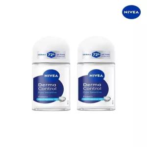 [니베아]니베아 데오드란트 롤온 더마 컨트롤 퓨어 센서티브 50ml 2개