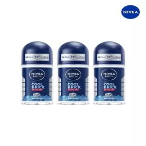 [니베아]니베아 맨 데오드란트 롤온 쿨 앤 킥 50ml 3개