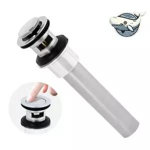 자동잠금 세면대 배수구 트랩 메탈 폽업 용이한 세면기부속