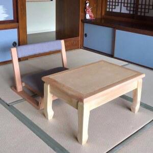 일본식 좌식 등받이 차테이블 세트 식당 2인용 가정용 1인용 테이블