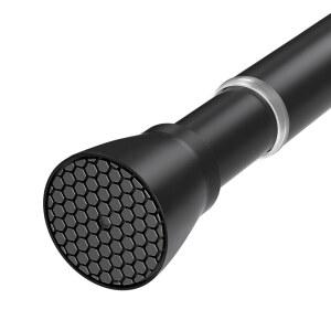 QINGYUN 블랙 텐션 커튼봉 28 48인치 스프링봉 창문 욕실 옷장 주방용 드릴링 조절 가능한 샤워 커튼봉 없음