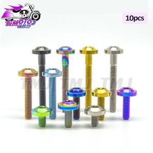 TMJ 티타늄 볼트 T30 Torx 헤드 M6x10/15/20/25/30/35/40/45/50 자전거 바이크 오토바이 디스크 브레이크