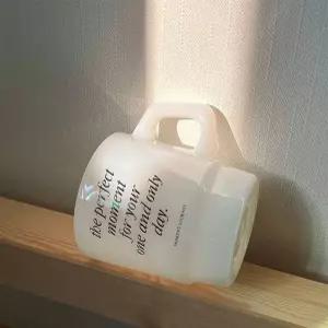 빈티지 밀크글라스 머그컵 감성 밀크컵 찻잔 커피컵