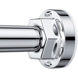 샤워 커튼봉 27 79인치 조절식 텐션 샤워봉 드릴링 미끄럼 방지 욕실 주방 옷장 창문용 스프링 텐션 커튼봉 실버