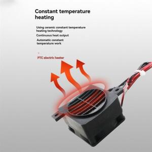 ABKO 절연 12V 50W PTC 팬 히터 일정한 온도 전기 공간 난방 인큐베이터