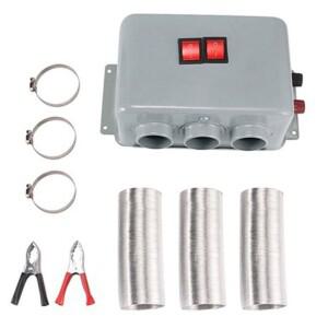 12V/24V 자동차 히터 3 홀 600W-800W 전기 팬 안개 방지 저소음 휴대용 제습기 제상기