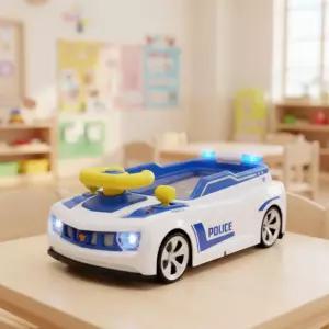 소이토이 어드벤처 폴리스카 운전놀이 경찰차 게임기 핸들 기어조작 자동차 끌기놀이 (화이트)