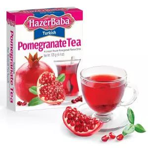 하저 바바 인스턴트 음료 믹스와 석류 향 4.4온스(1팩) 프루티 내추럴 파우더 할랄 카페인 프리 퀵 핫 또는