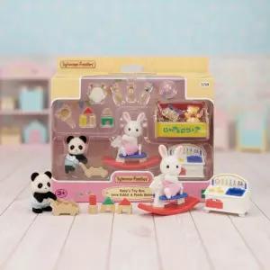 실바니안 패밀리 눈꽃토끼 판다 놀이방 세트 미니어처 인형놀이 장난감 역할놀이 피규어