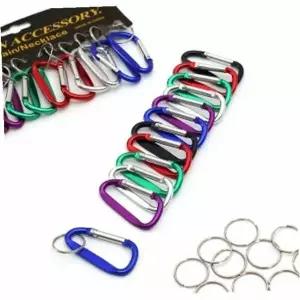 카라비너고리 미니카라비너12p세트캠핑등산용고리