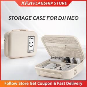 DJI NEO 콤보 보관 가방 용 JINGNE 운반 케이스 드론 액세서리 하드 쉘 휴대용 상자 PU 가죽 스플래시 방지