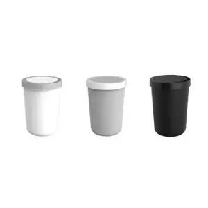 모던휴지통 터치 스타일 모던 원형 휴지통 5L