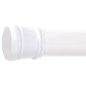 제나 홈 텐션 샤워 커튼봉 흰색 27 40인치 u2013 스틸 조절 샤워 커튼봉 욕실용 노 드릴 설치 u2013 방청 스프링 텐션 샤워 커튼봉