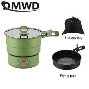 110/220V 전기 분할 요리 냄비 접이식 멀티 쿠커 프라이팬 음식 밥솥 수프 메이커 보일러 여행용
