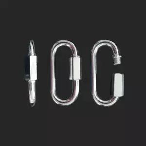 캠핑 클라이밍 경량 비너 강철 스틸 링크 8mm 10개